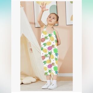 Colorful Pineapple Kids jumpsuit romper
